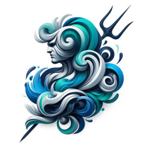 poseidon-sea-tattoo – tattoo design ideas free ai generated – petrified – for-side-torso – Gallery: poseidon-inkby-ai