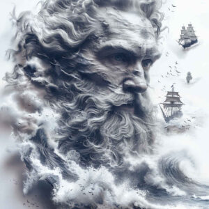 sea-ocean-god-tattoo – tattoo design ideas free ai generated – rotting – for-lower-chest – Gallery: poseidon-inkby-ai