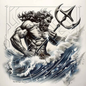 poseidon tattoo design ideas clean fill ancient tide shows endurance