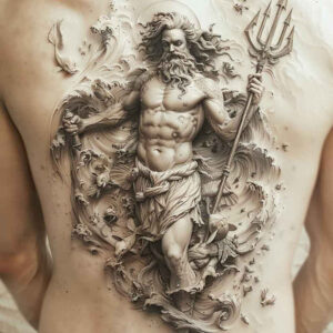 poseidon tattoo design ideas dream motifs deep abyss for hand