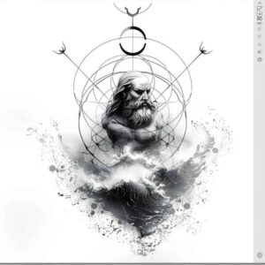 poseidon tattoo design ideas lifelike ruler of depths meaning determination