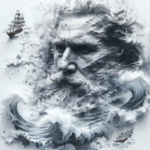 poseidon tattoo design ideas fluid motion trident aura stands for strength