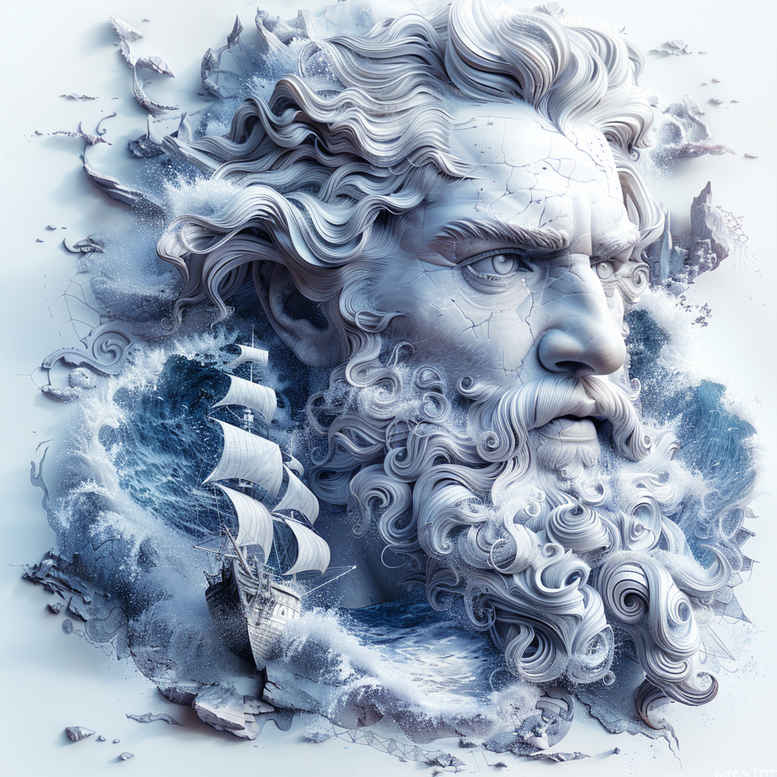 wave-storm-god-tattoo – tattoo design ideas free ai generated – eerie – for-side-torso – Gallery: poseidon-inkby-ai