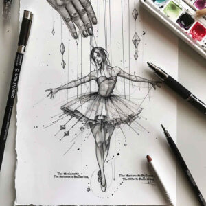 puppets-with-ornament-realism-photo-like-tattoo-for-upper-back – tattoo design ideas free ai generated – Gallery: puppets-inkby-ai