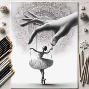 hand-puppets-neotraditional-subtle-tone-for-full-back – tattoo design ideas free ai generated – Gallery: puppets-inkby-ai