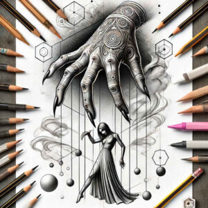 marionettes-surrealism-fantastical-for-temple – tattoo design ideas free ai generated – Gallery: puppets-inkby-ai