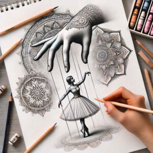 puppet-theater-realism-subtle-saturation-for-lower-arm – tattoo design ideas free ai generated – Gallery: puppets-inkby-ai