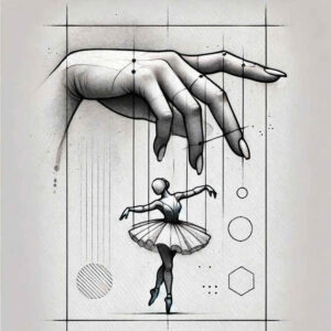 puppets tattoo design ideas monochrome puppet show stands for determination