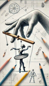 puppets tattoo design ideas Surrealism enigmatic visuals silhouette symbolising strength