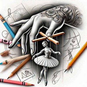 puppets tattoo design ideas Surrealism enigmatic light strings shows resilience