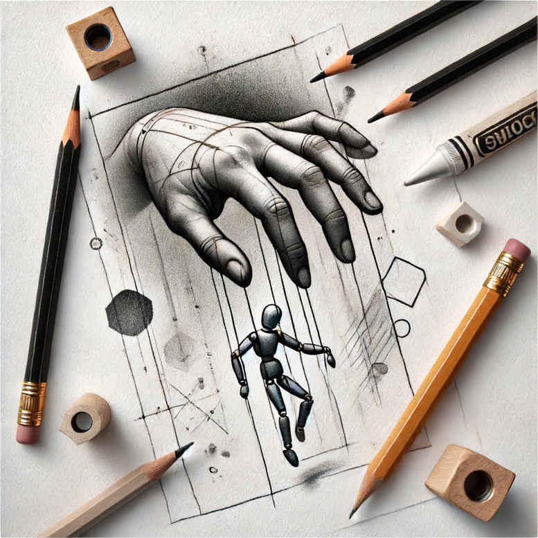 puppets tattoo design ideas strong outlines stylized control embodying strength