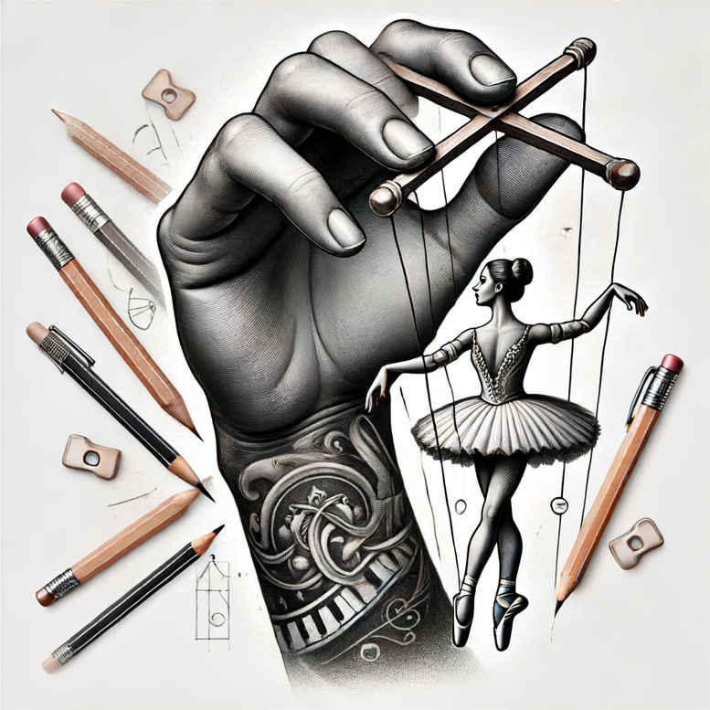 puppets tattoo design ideas natural blush stylized control for lower leg