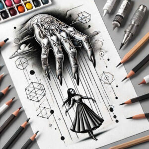 puppets-as-symbol-for-men-realism-inner-glow-for-abdomen – tattoo design ideas free ai generated – Gallery: puppets-inkby-ai