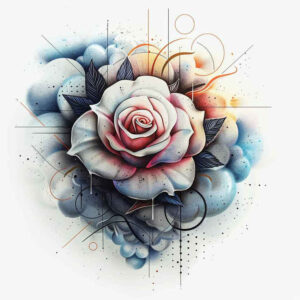 3d-rose-tattoo – tattoo design ideas free ai generated – essential – for-back-shoulder – Gallery: roses-inkby-ai