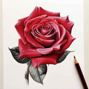 artistic-rose-tattoo – tattoo design ideas free ai generated – simple-dot – for-lower-arm – Gallery: roses-inkby-ai