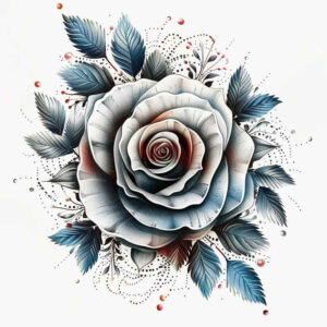 detailed-rose-tattoo – tattoo design ideas free ai generated – no-excess – for-stomach – Gallery: roses-inkby-ai