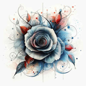 energy-rose-tattoo – tattoo design ideas free ai generated – unembellished – for-upper-thigh – Gallery: roses-inkby-ai