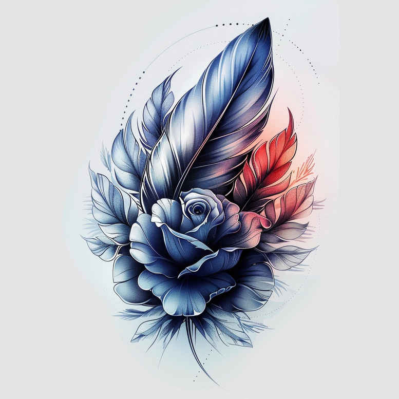 expression-rose-tattoo – tattoo design ideas free ai generated – compact – for-wrist – Gallery: roses-inkby-ai