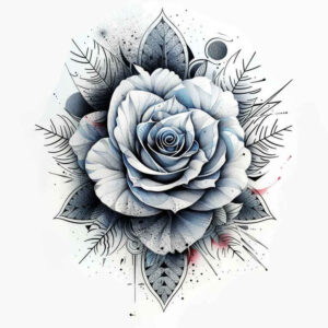 expression-rose-tattoo – tattoo design ideas free ai generated – modest – for-lower-arm – Gallery: roses-inkby-ai