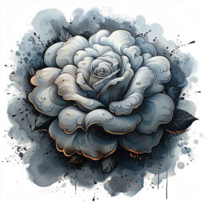 expression-rose-tattoo – tattoo design ideas free ai generated – refined – for-shin – Gallery: roses-inkby-ai