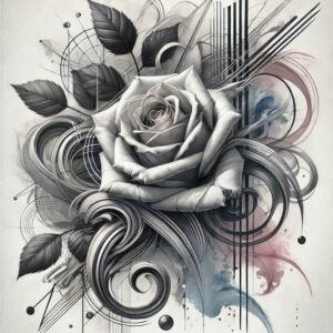 fine-line-rose-tattoo – tattoo design ideas free ai generated – nonintrusive – for-neck – Gallery: roses-inkby-ai