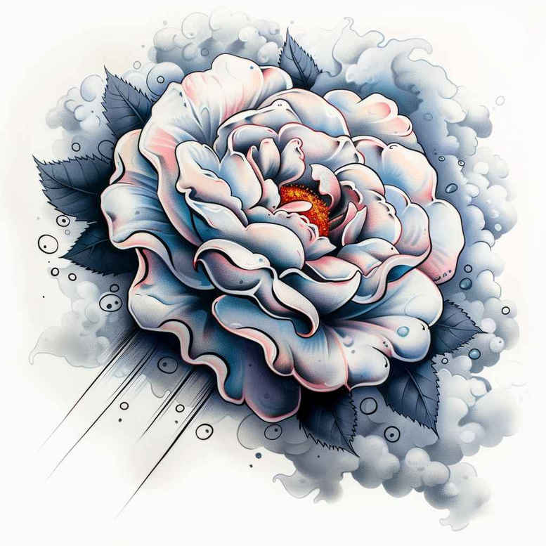 harmony-symbol-rose-tattoo – tattoo design ideas free ai generated – little-tattoo – for-back – Gallery: roses-inkby-ai