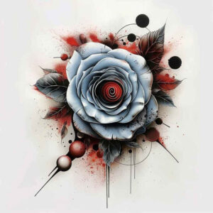 love-symbol-rose-tattoo – tattoo design ideas free ai generated – petite – for-stomach – Gallery: roses-inkby-ai