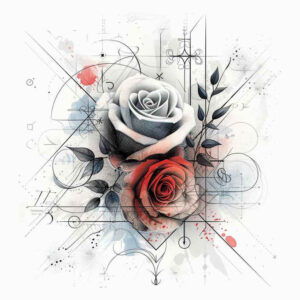 nature-motif-rose-tattoo – tattoo design ideas free ai generated – nonintrusive – for-stomach – Gallery: roses-inkby-ai