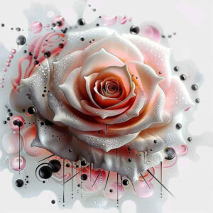 organic-line-rose-tattoo – tattoo design ideas free ai generated – dainty – for-behind-ear – Gallery: roses-inkby-ai