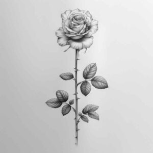 ornamental-detail-rose-tattoo – tattoo design ideas free ai generated – iconic – for-biceps – Gallery: roses-inkby-ai