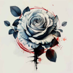 ornamental-detail-rose-tattoo – tattoo design ideas free ai generated – petite – for-inner-arm – Gallery: roses-inkby-ai