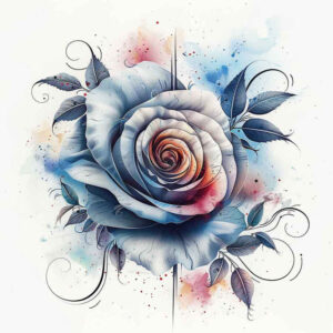 ornamental-detail-rose-tattoo – tattoo design ideas free ai generated – plain – for-triceps – Gallery: roses-inkby-ai