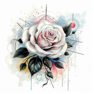 ornamental-rose-tattoo – tattoo design ideas free ai generated – lightweight – for-sternum – Gallery: roses-inkby-ai