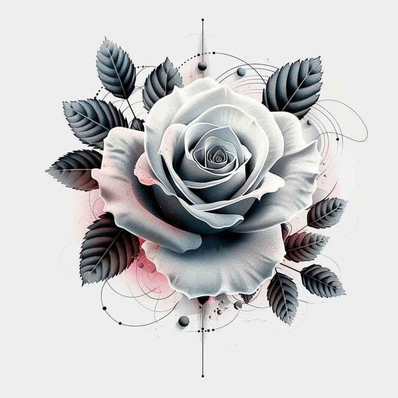 passion-symbol-rose-tattoo – tattoo design ideas free ai generated – micro-art – for-side-torso – Gallery: roses-inkby-ai