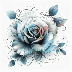 passion-symbol-rose-tattoo – tattoo design ideas free ai generated – no-shading – for-side-torso – Gallery: roses-inkby-ai