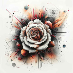 passion-symbol-rose-tattoo – tattoo design ideas free ai generated – small-detail – for-foot – Gallery: roses-inkby-ai