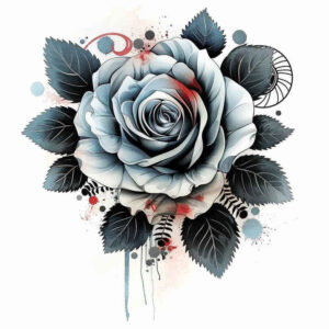 passion-symbol-rose-tattoo – tattoo design ideas free ai generated – understated – for-stomach – Gallery: roses-inkby-ai