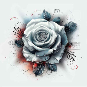 pastel-color-rose-tattoo – tattoo design ideas free ai generated – elegant – for-toe – Gallery: roses-inkby-ai
