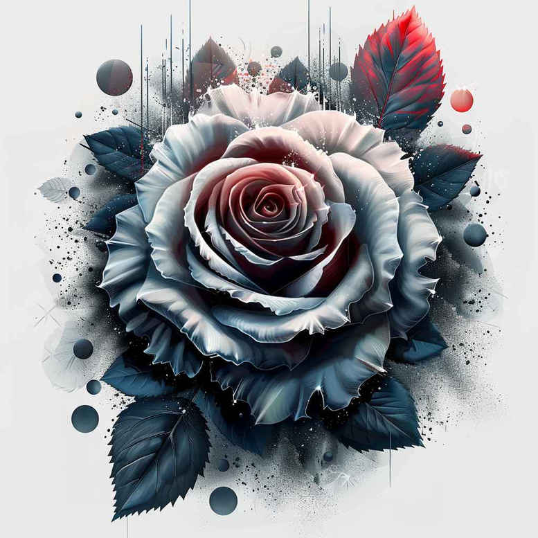 pastel-color-rose-tattoo – tattoo design ideas free ai generated – pure-design – for-forearm – Gallery: roses-inkby-ai
