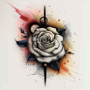 protection-symbol-rose-tattoo – tattoo design ideas free ai generated – basic – for-collarbone – Gallery: roses-inkby-ai