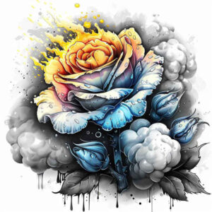 protection-symbol-rose-tattoo – tattoo design ideas free ai generated – clean-stroke – for-fingers – Gallery: roses-inkby-ai