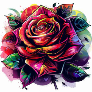 protection-symbol-rose-tattoo – tattoo design ideas free ai generated – pure-shape – for-full-back – Gallery: roses-inkby-ai