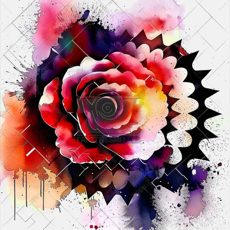 rose-colorful-tattoo – tattoo design ideas free ai generated – refined – for-wrist-side – Gallery: roses-inkby-ai