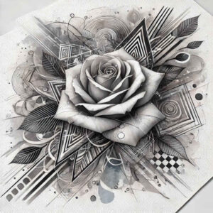 rose-decorative-tattoo – tattoo design ideas free ai generated – micro-tattoo – for-full-back – Gallery: roses-inkby-ai