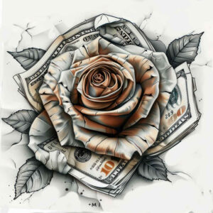 rose-decorative-tattoo – tattoo design ideas free ai generated – soft-touch – for-calf – Gallery: roses-inkby-ai