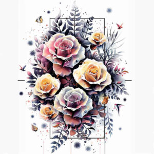 rose-detailed-tattoo – tattoo design ideas free ai generated – discreet – for-stomach – Gallery: roses-inkby-ai
