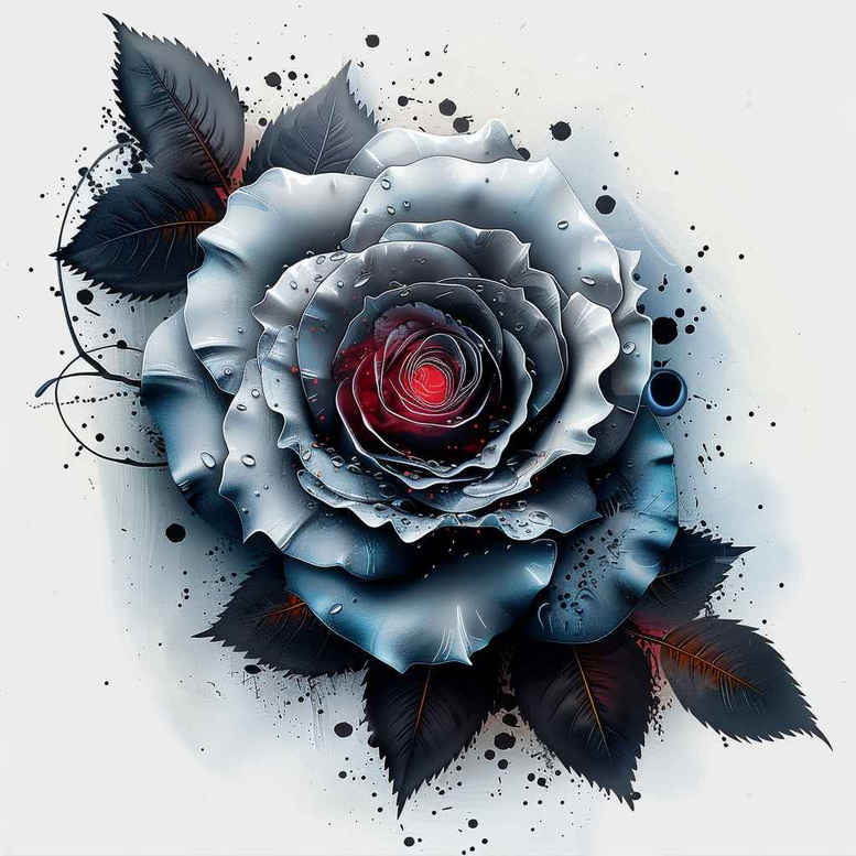 rose-detailed-tattoo – tattoo design ideas free ai generated – essential – for-scapula – Gallery: roses-inkby-ai