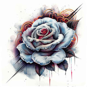 rose-detailed-tattoo – tattoo design ideas free ai generated – petite – for-upper-thigh – Gallery: roses-inkby-ai