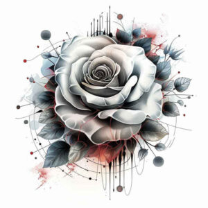 rose-detailed-tattoo – tattoo design ideas free ai generated – small-detail – for-scapula – Gallery: roses-inkby-ai