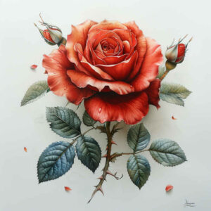 rose-elegant-tattoo – tattoo design ideas free ai generated – micro-tattoo – for-wrist-side – Gallery: roses-inkby-ai